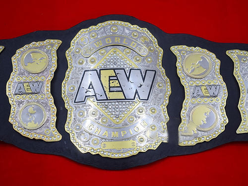 AEW World Heavyweight Wrestling Double Layer Championship Belt