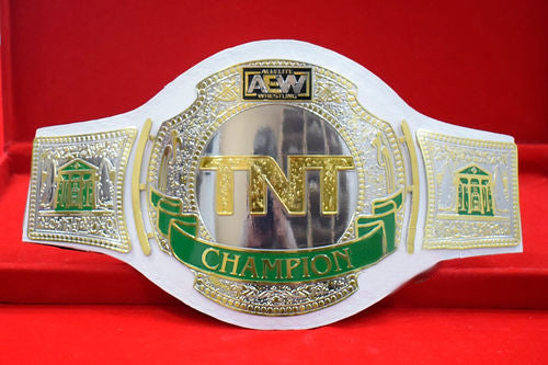 TNT/AEW White Strap Wrestling Championship Belt