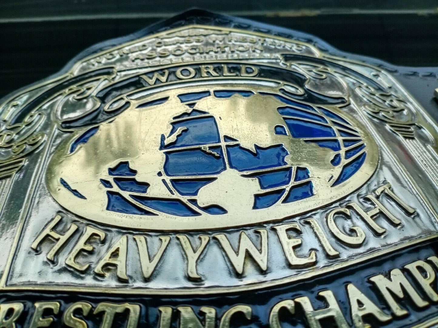 WCWA WORLD HEAVYWEIGHT Zinc Championship Belt