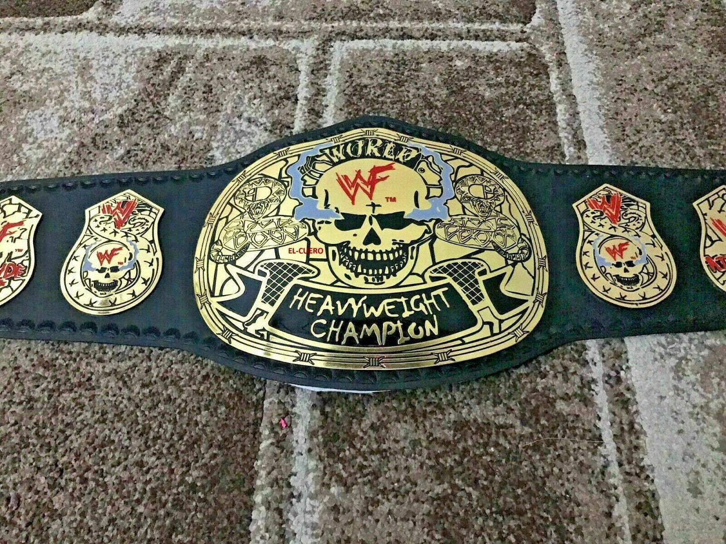 WWE Smoking Skull Brass Championship Belt