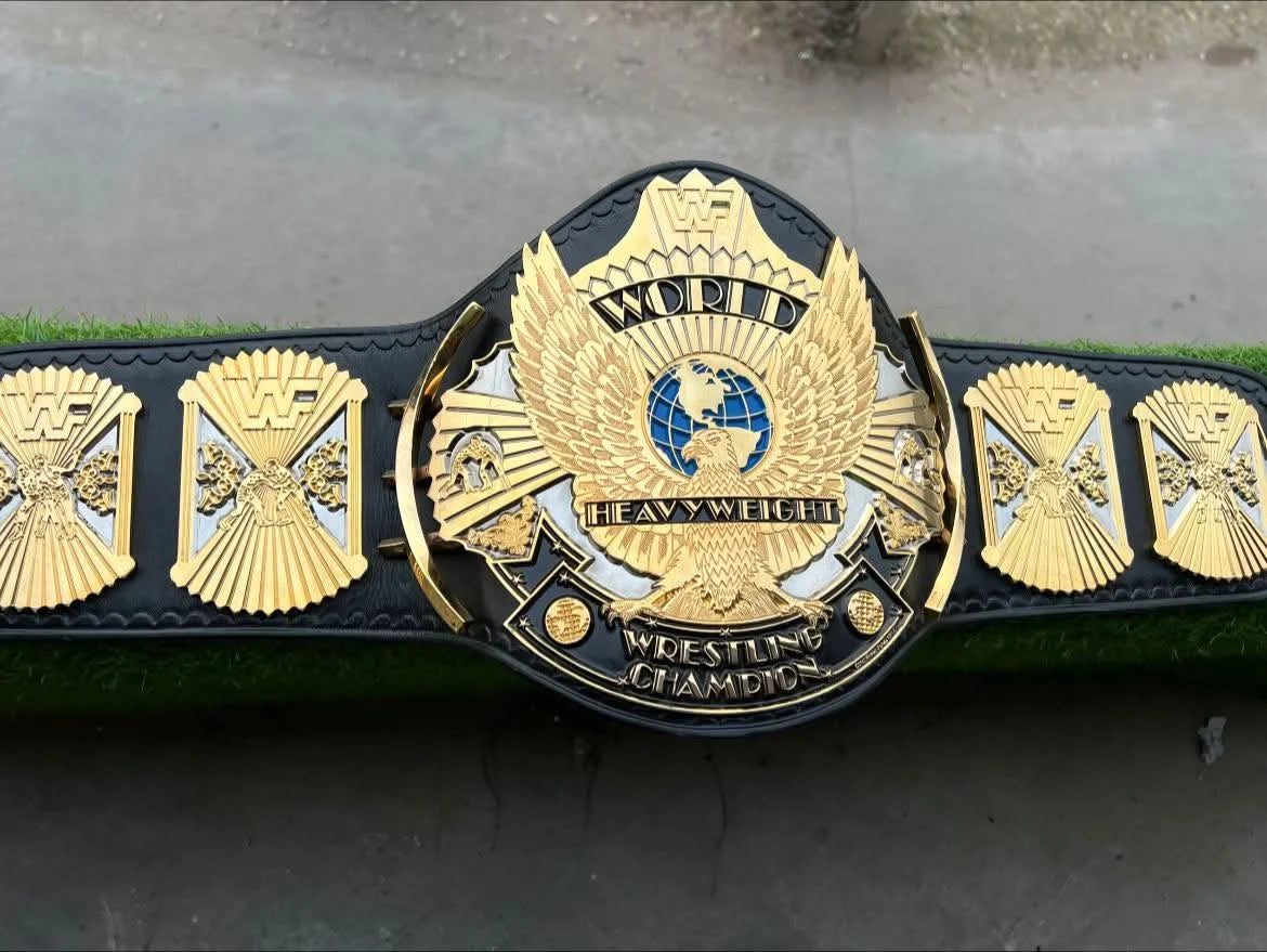 WWF Winged Eagle Heavyweight Championship Belt – Dual Plated CNC Replica