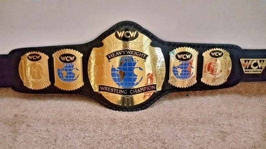 WCW World Heavyweight Brass Championship Belt – Classic Wrestling Replica