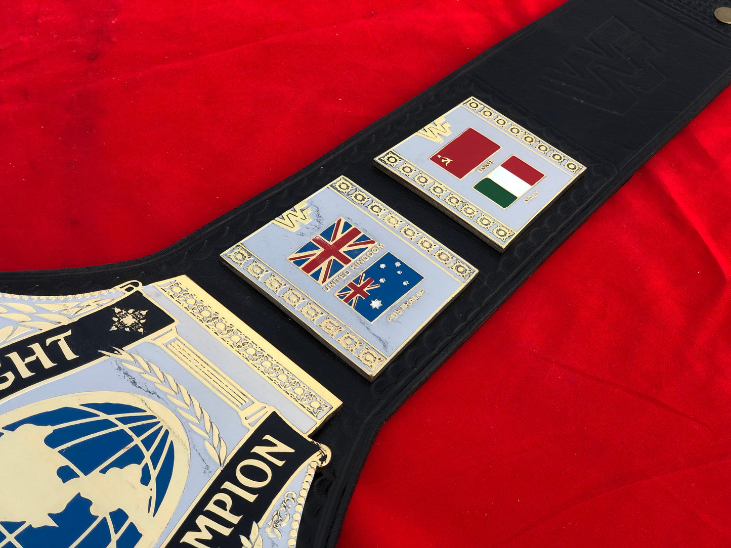 WWF HULK HOGAN 86 Brass Championship Title Belt