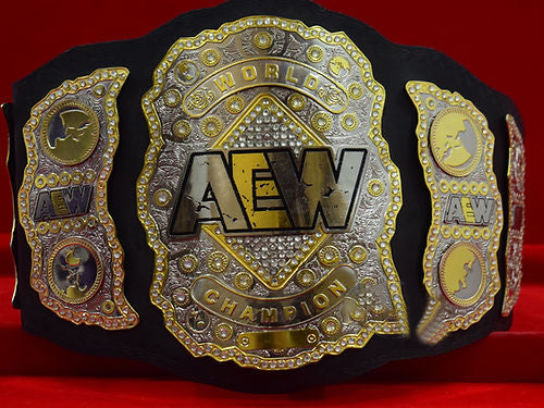 AEW World Heavyweight Wrestling Double Layer Championship Belt