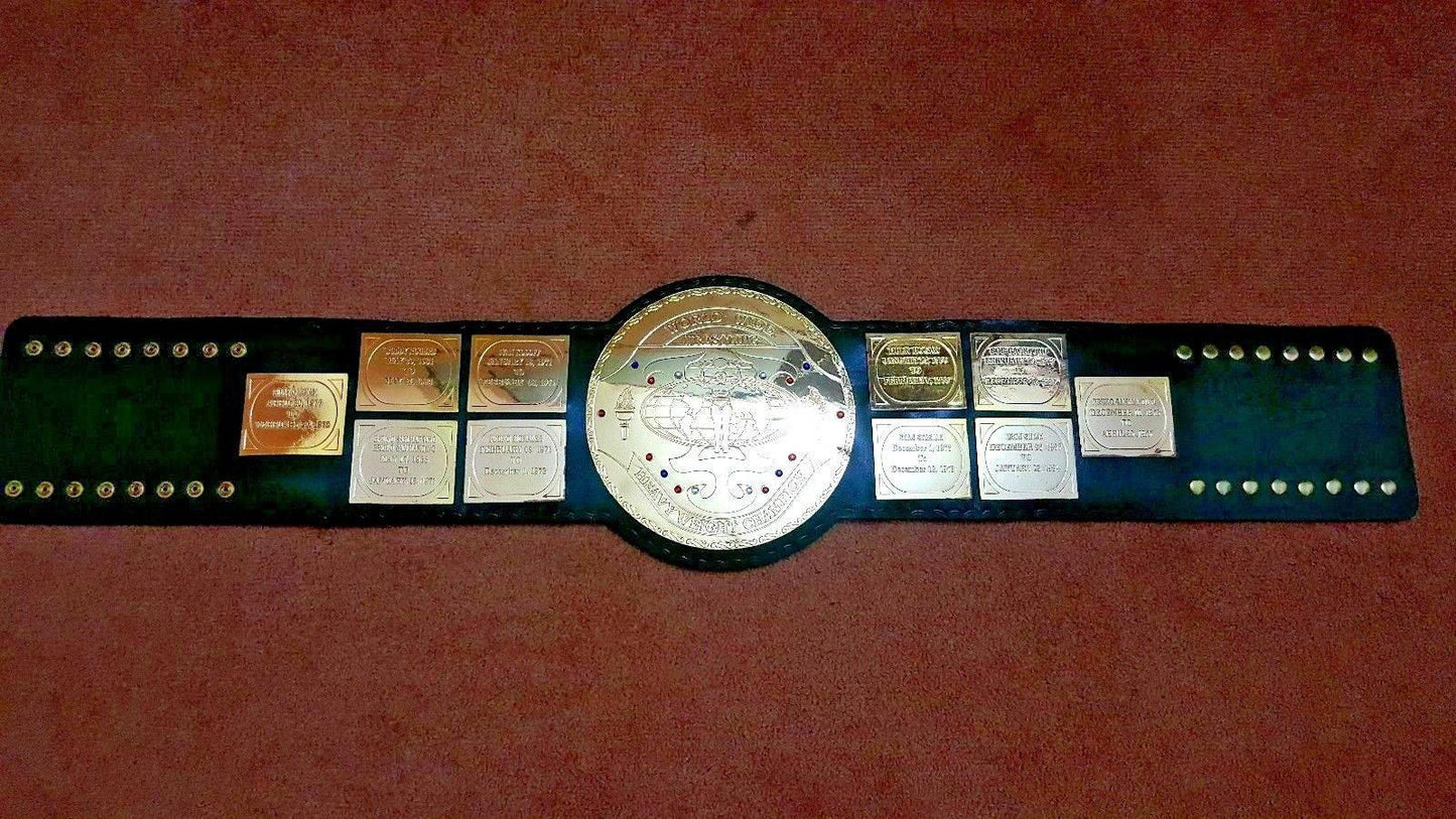 WWF BIG GREEN Brass Championship Title Belt