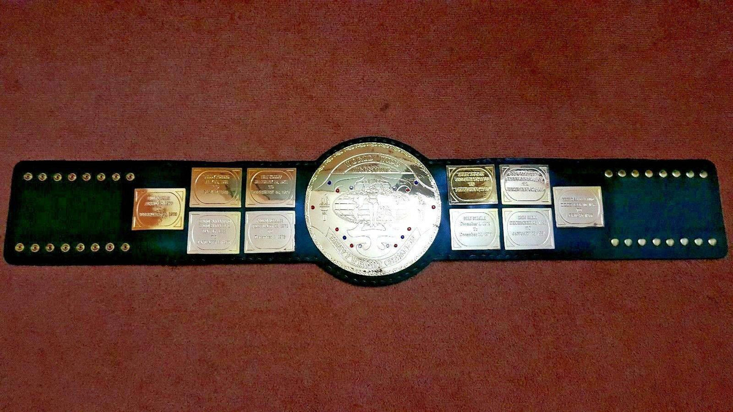 WWF BIG GREEN Brass Championship Title Belt