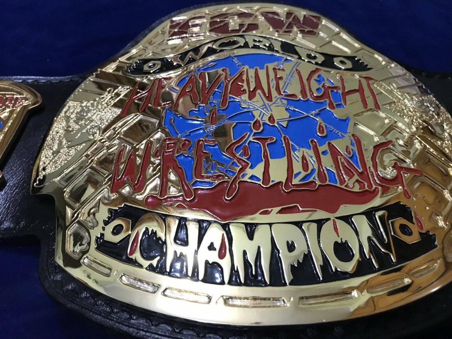ECW WORLD HEAVYWEIGHT 24K GOLD Championship Belt