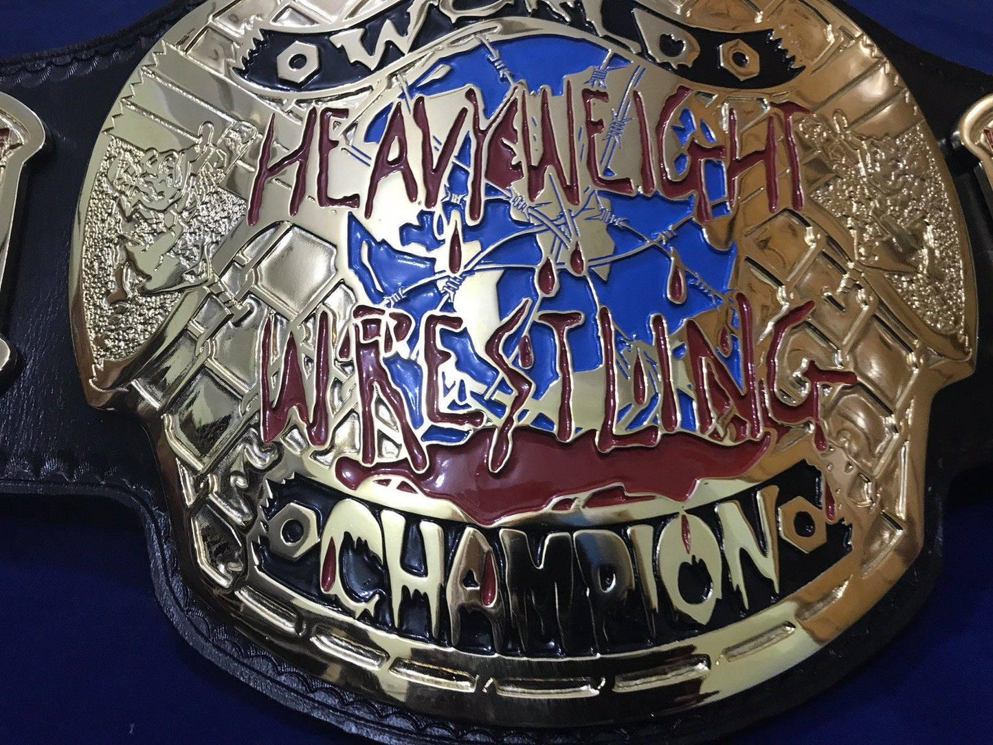 ECW WORLD HEAVYWEIGHT 24K GOLD Championship Belt
