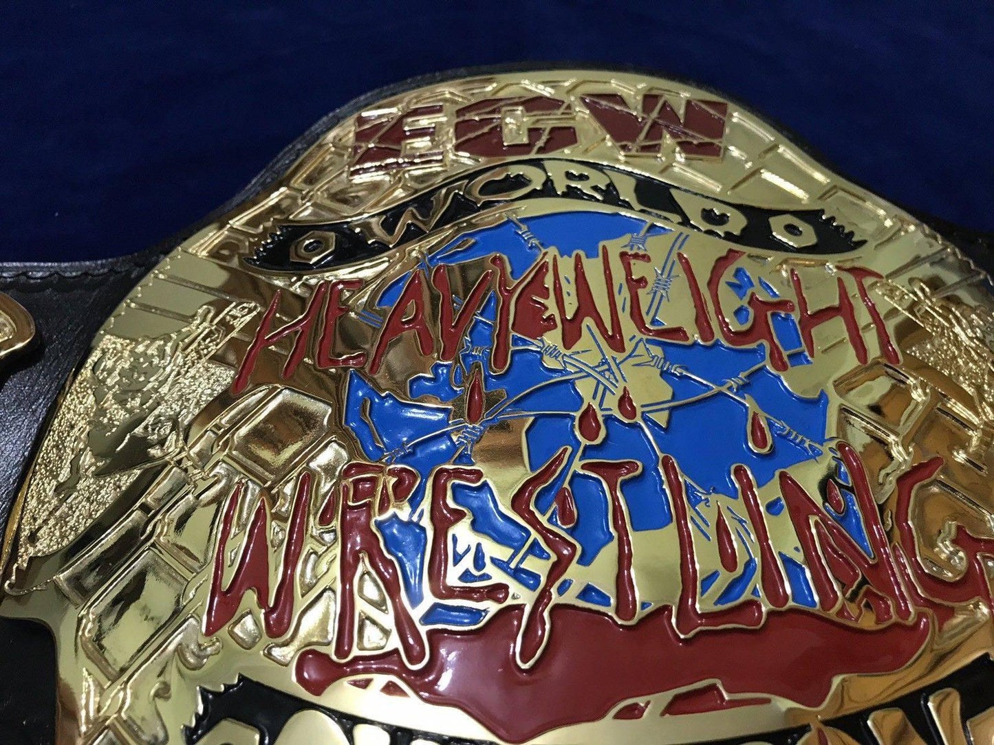 ECW WORLD HEAVYWEIGHT 24K GOLD Championship Belt