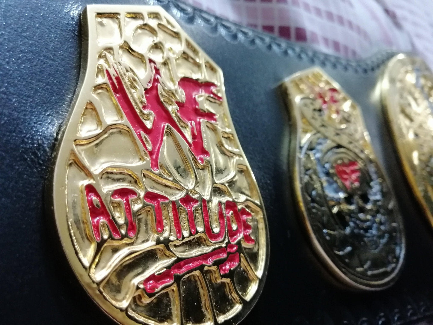 WWF STONE COLD SMOKING SKULL 24K GOLD Championship Title Belt