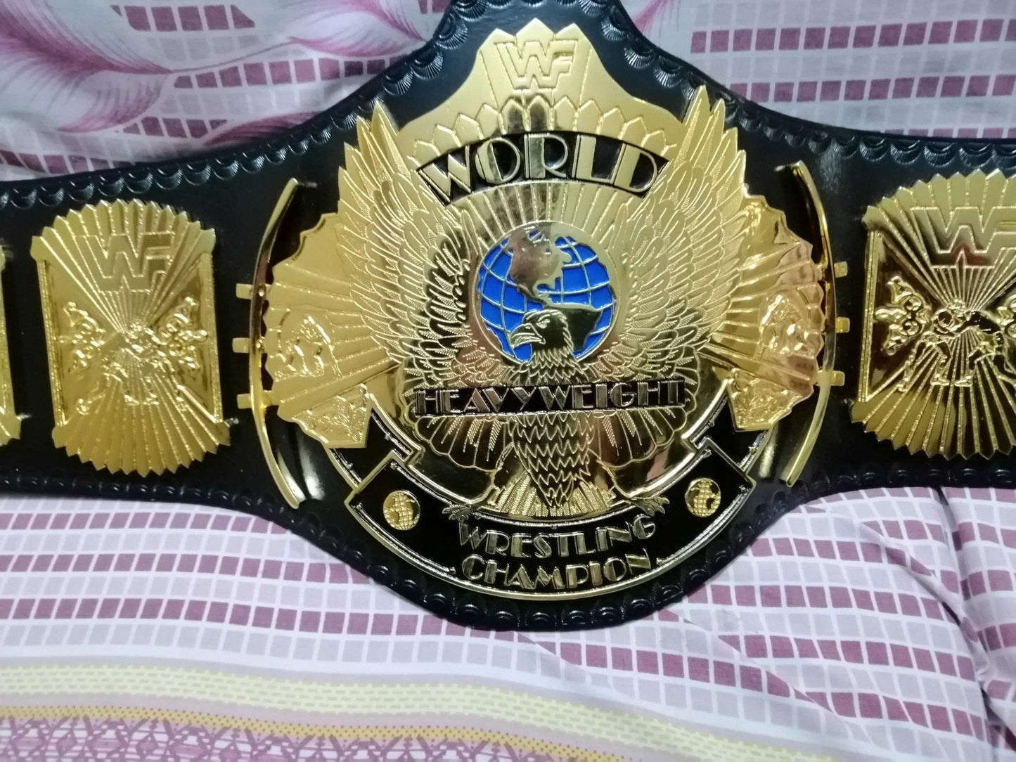 WWF WINGED EAGLE 24K GOLD Championship Title Belt