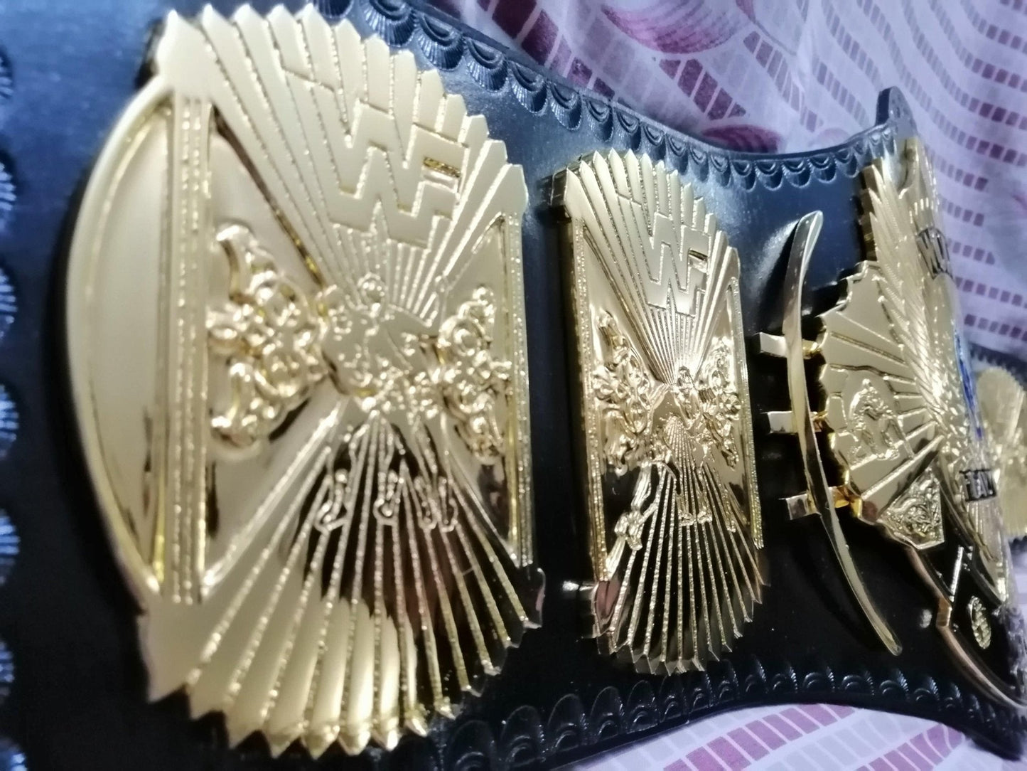 WWF WINGED EAGLE 24K GOLD Championship Title Belt