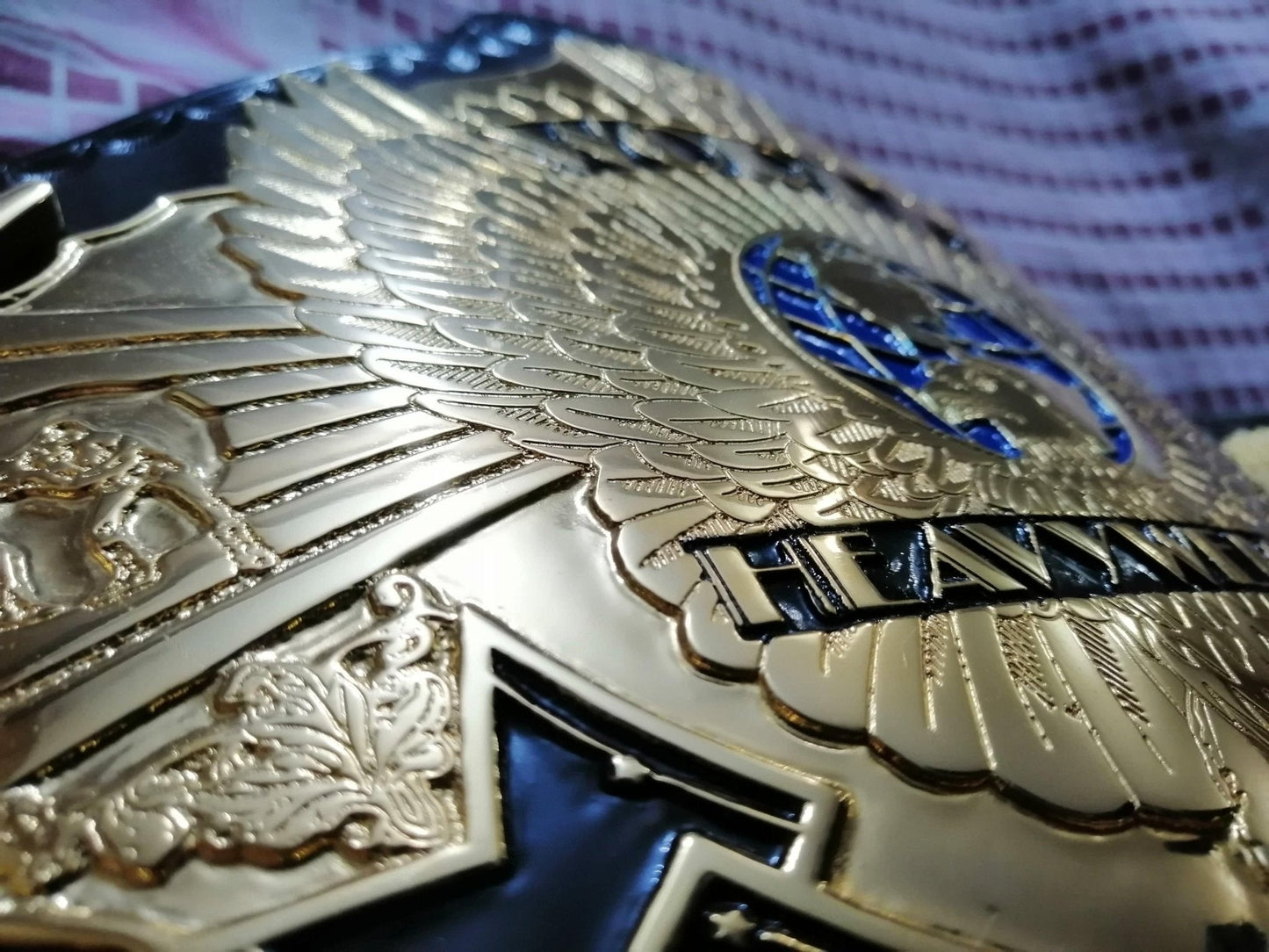 WWF WINGED EAGLE 24K GOLD Championship Title Belt