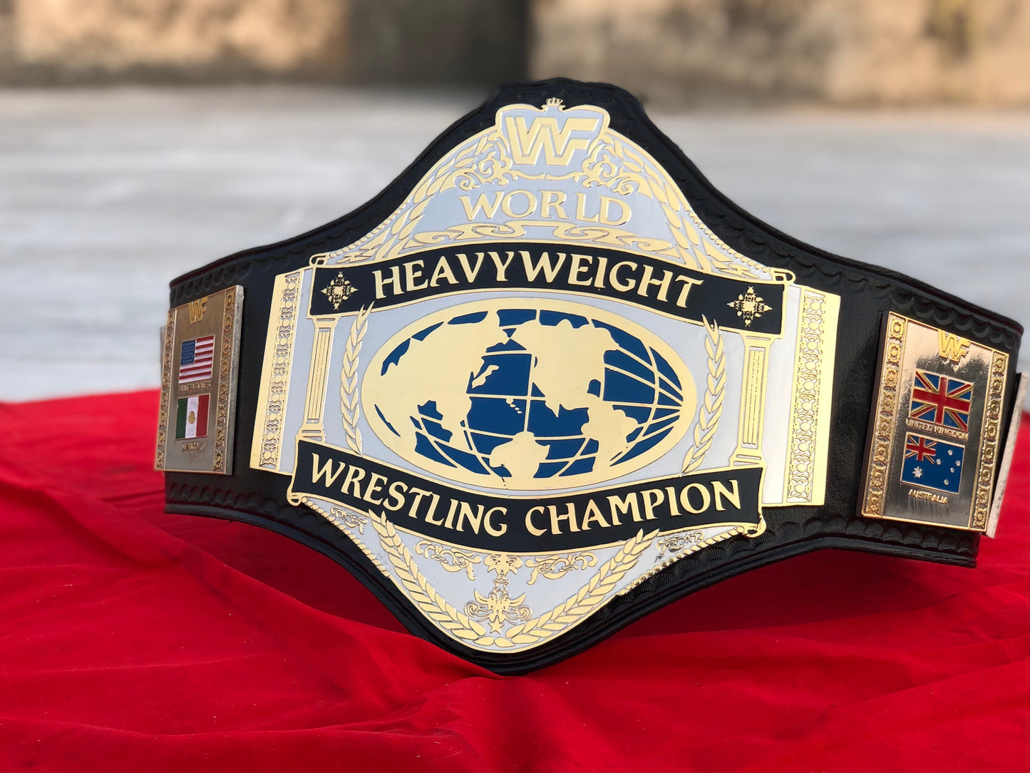 WWF HULK HOGAN 86 Brass Championship Title Belt