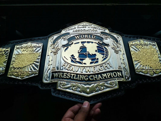 WCWA WORLD HEAVYWEIGHT Zinc Championship Belt