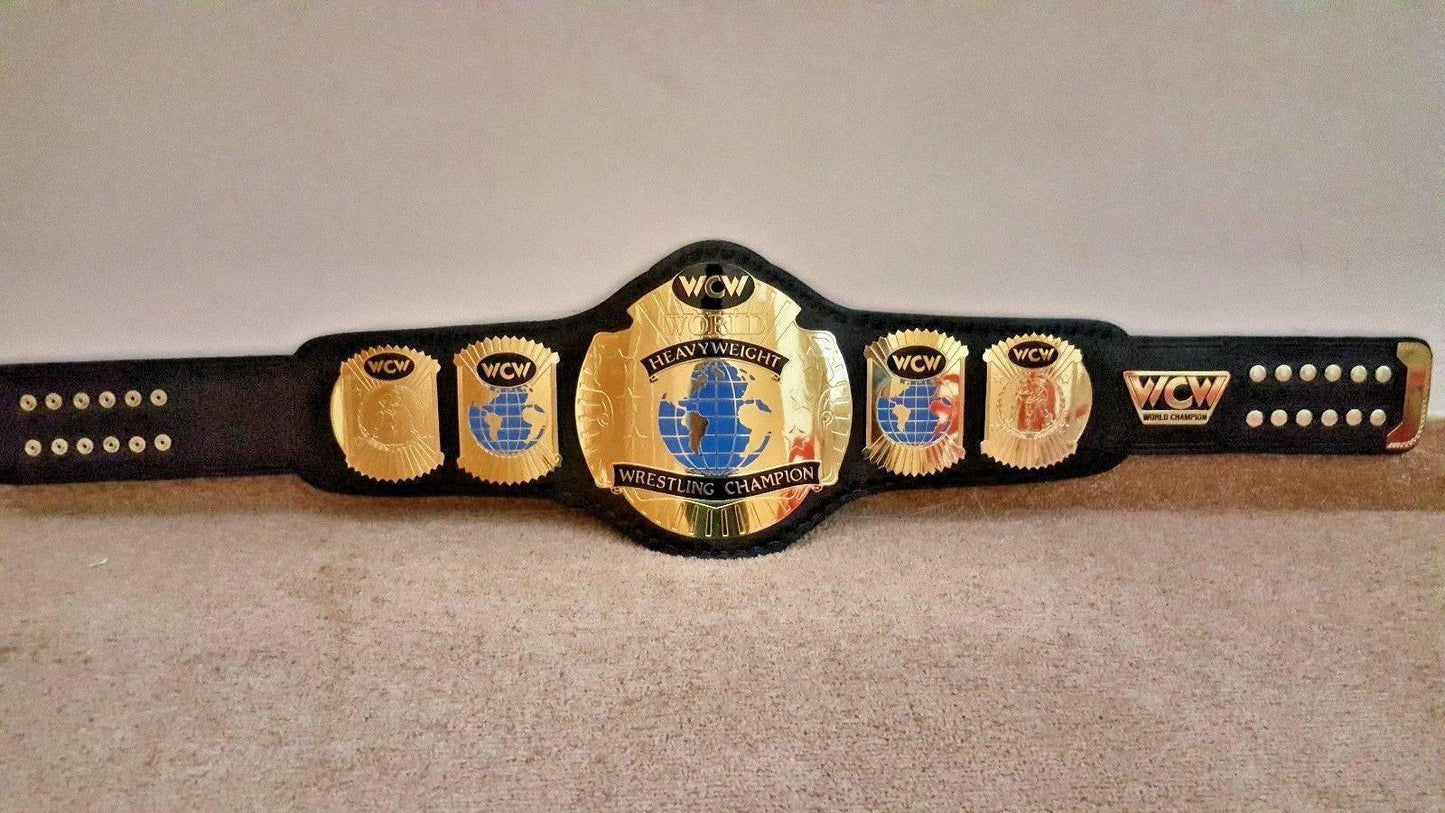WCW WORLD HEAVYWEIGHT Brass Championship Belt
