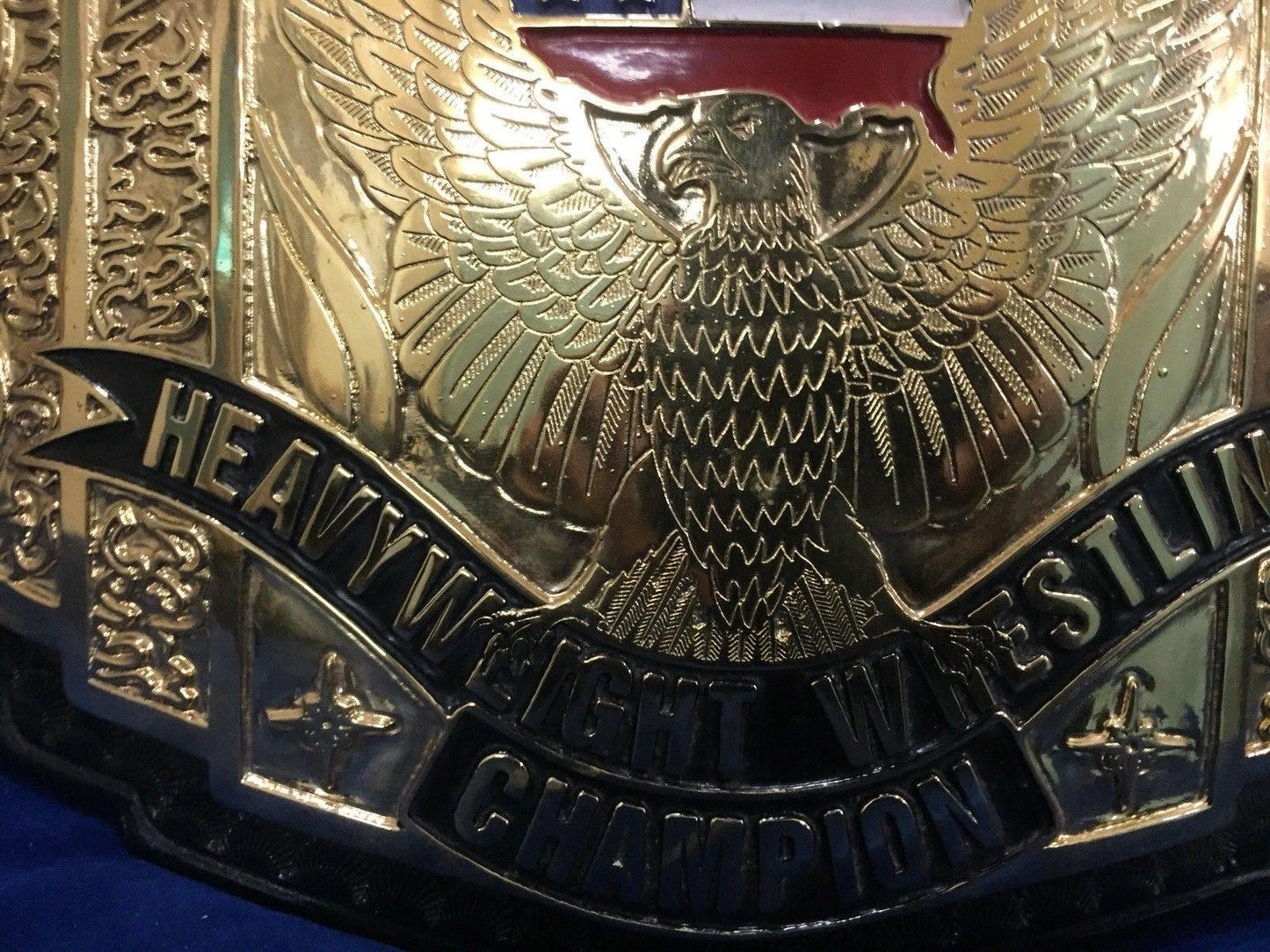 WCW US HEAVYWEIGHT 24K GOLD Zinc Championship Belt