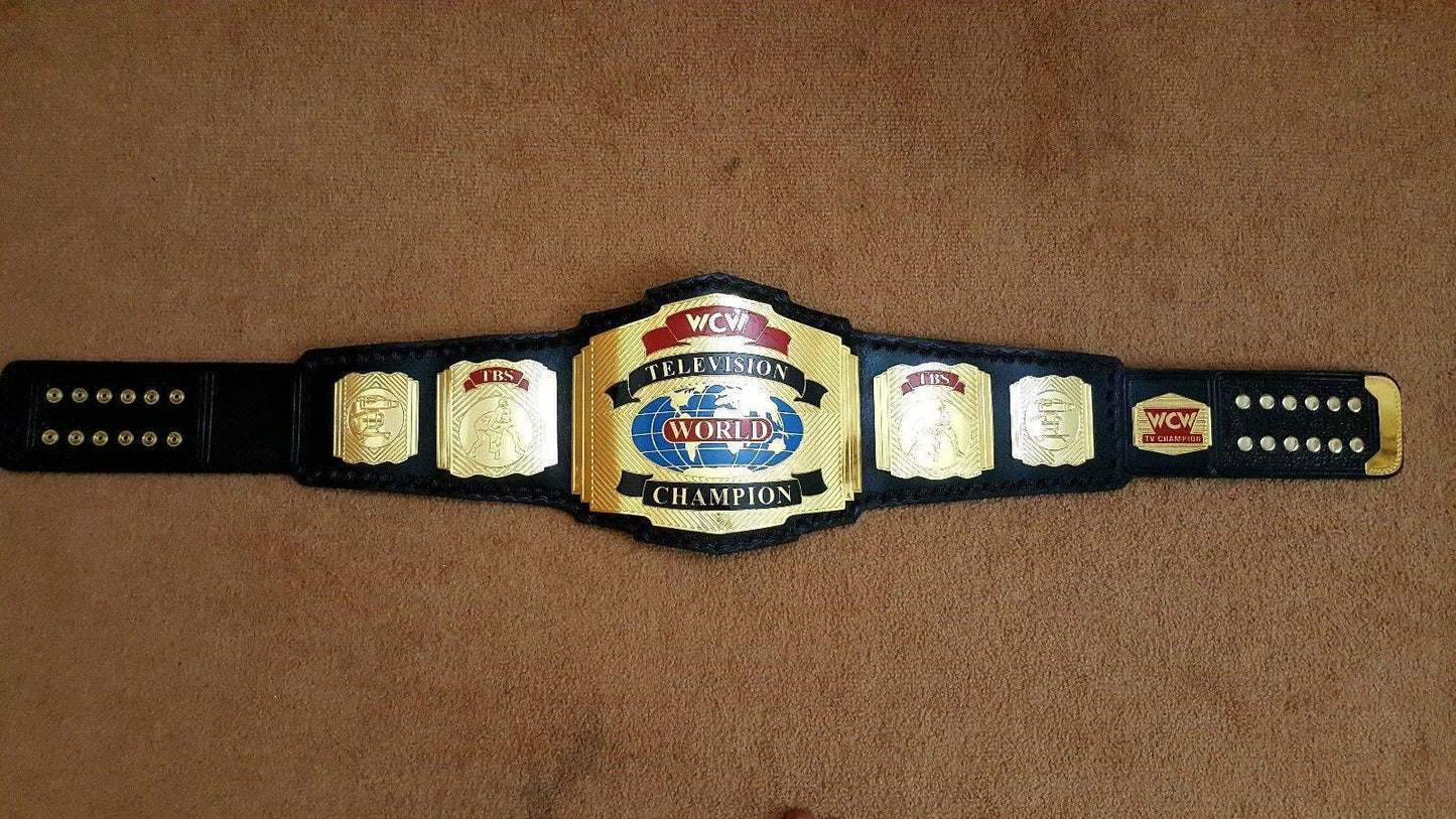 WCW WORLD TELEVISION Brass Championship Belt
