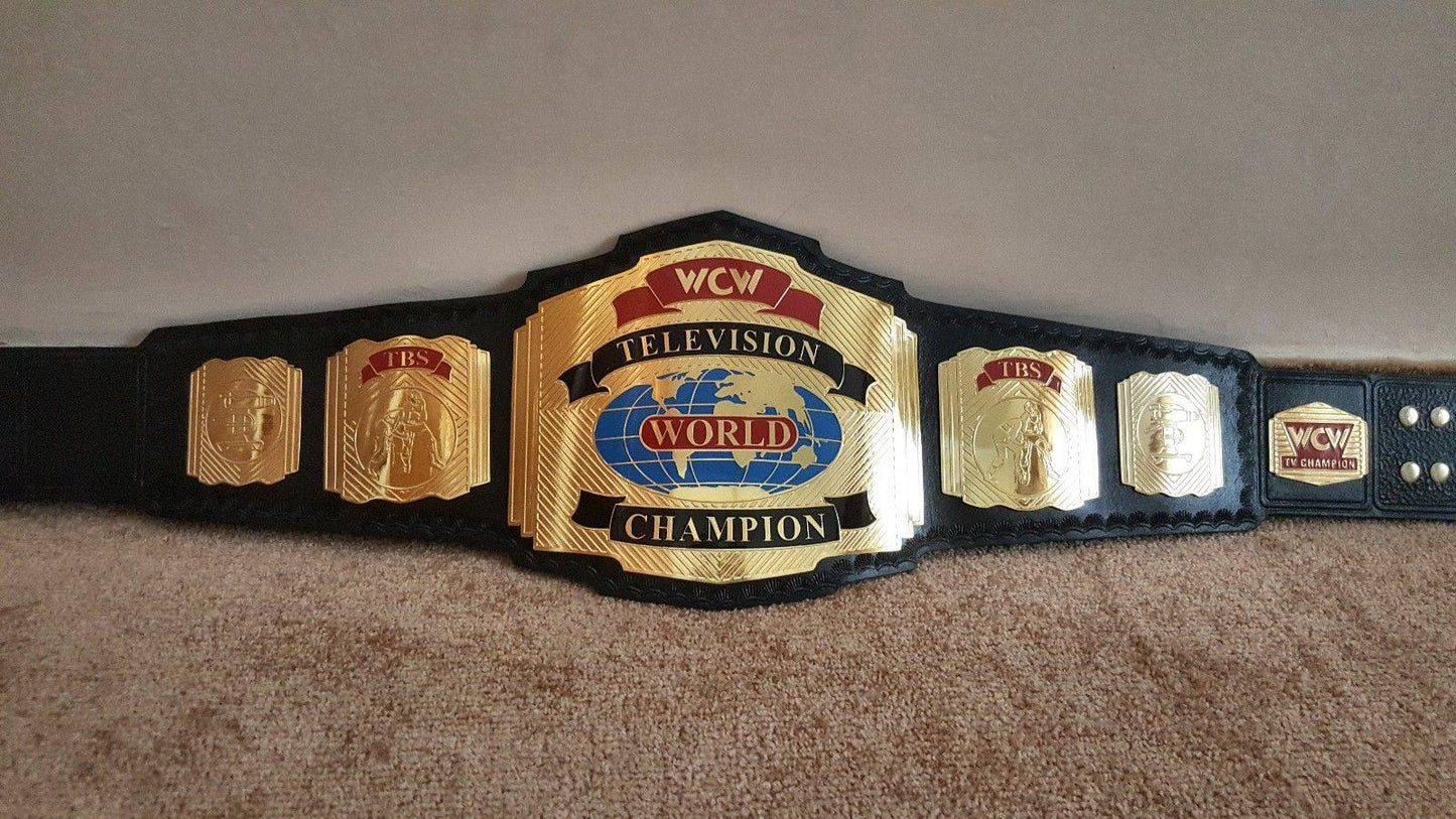 WCW WORLD TELEVISION Brass Championship Belt