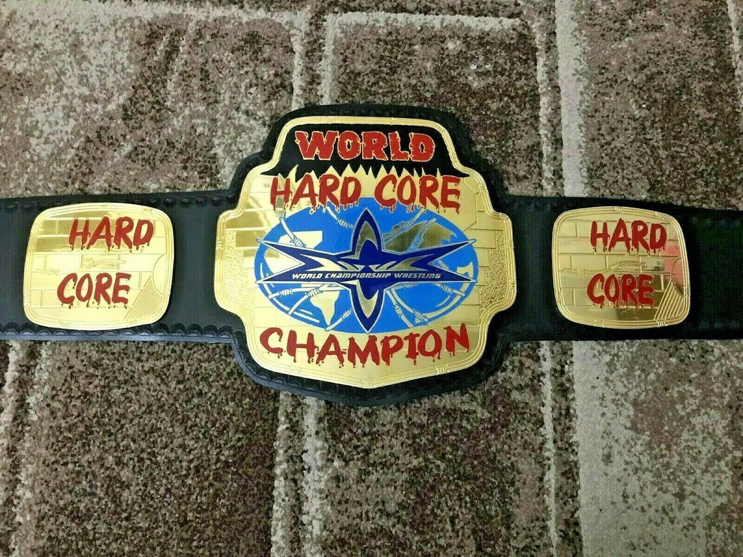 WCW WORLD HARDCORE Brass Championship Belt