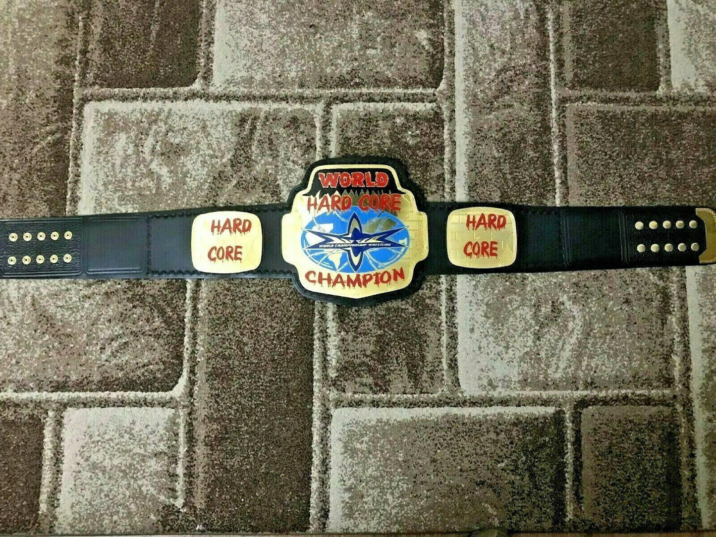 WCW WORLD HARDCORE Brass Championship Belt