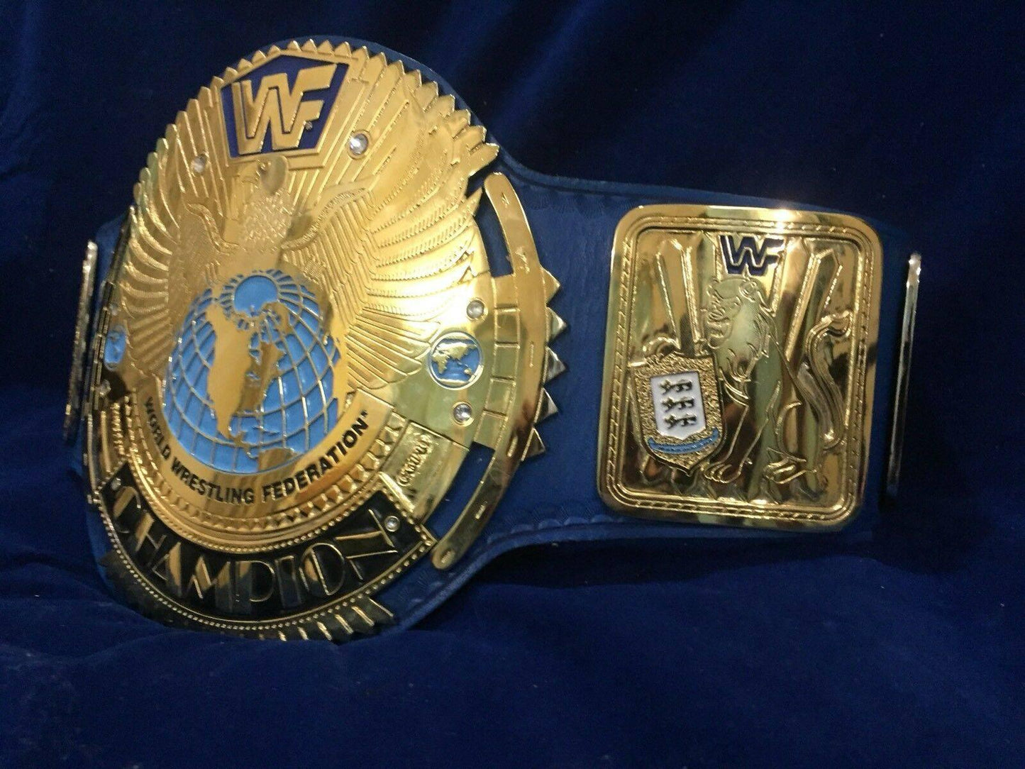 WWF BIG EAGLE ATTITUDE ERA 24K GOLD Championship Title Belt