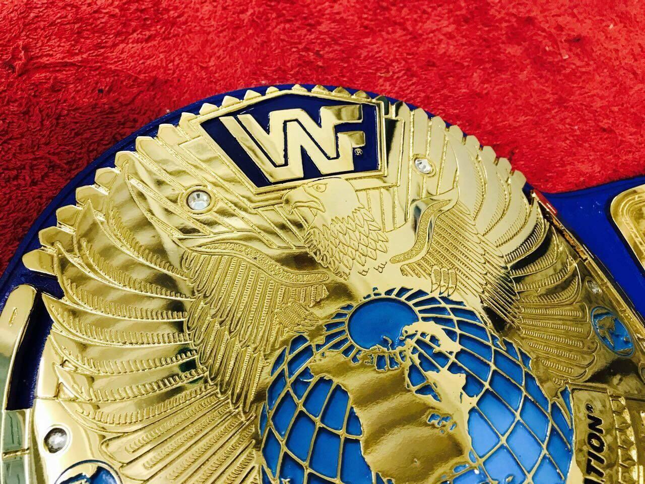 WWF BIG EAGLE ATTITUDE ERA 24K GOLD Championship Title Belt