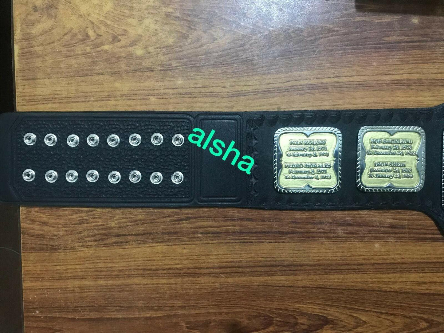 WWF HULK HOGAN 84 Zinc Championship Belt