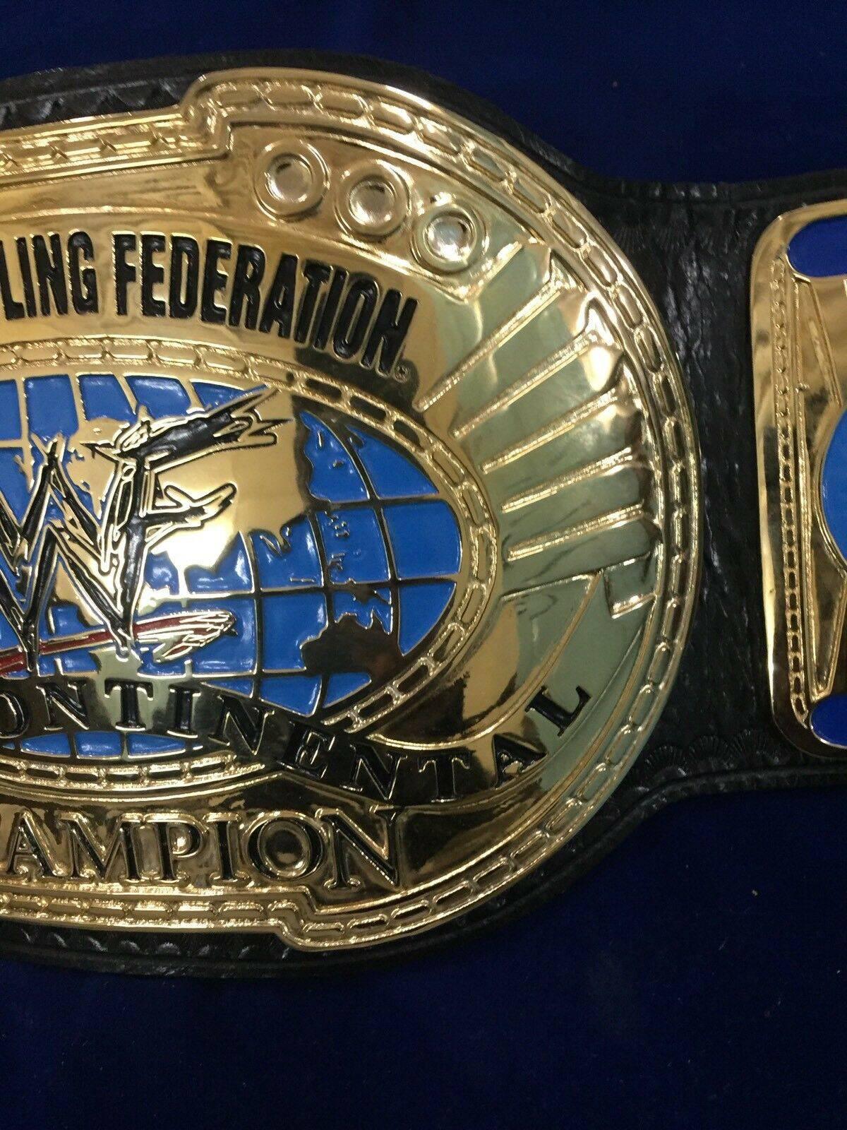 WWF INTERCONTINENTAL OVAL 24K GOLD Championship Belt