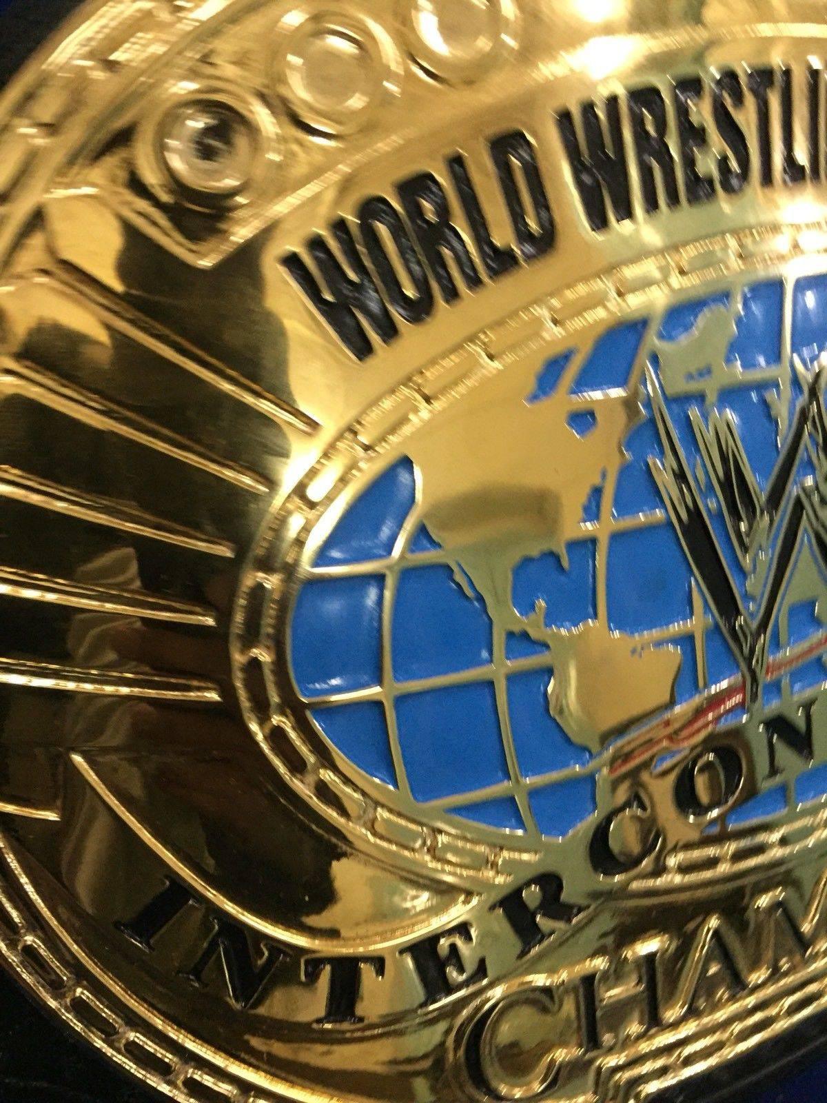 WWF INTERCONTINENTAL OVAL 24K GOLD Championship Belt