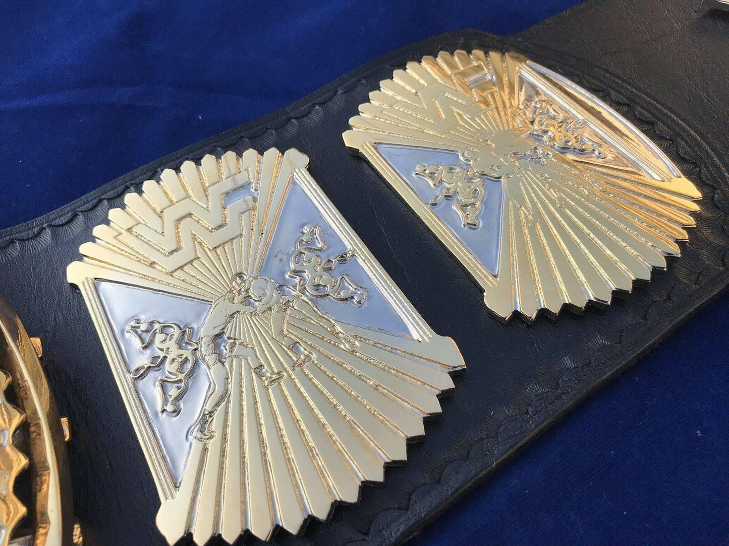 WWF WINGED EAGLE DUAL PLATED 24K GOLD Zinc Championship Belt