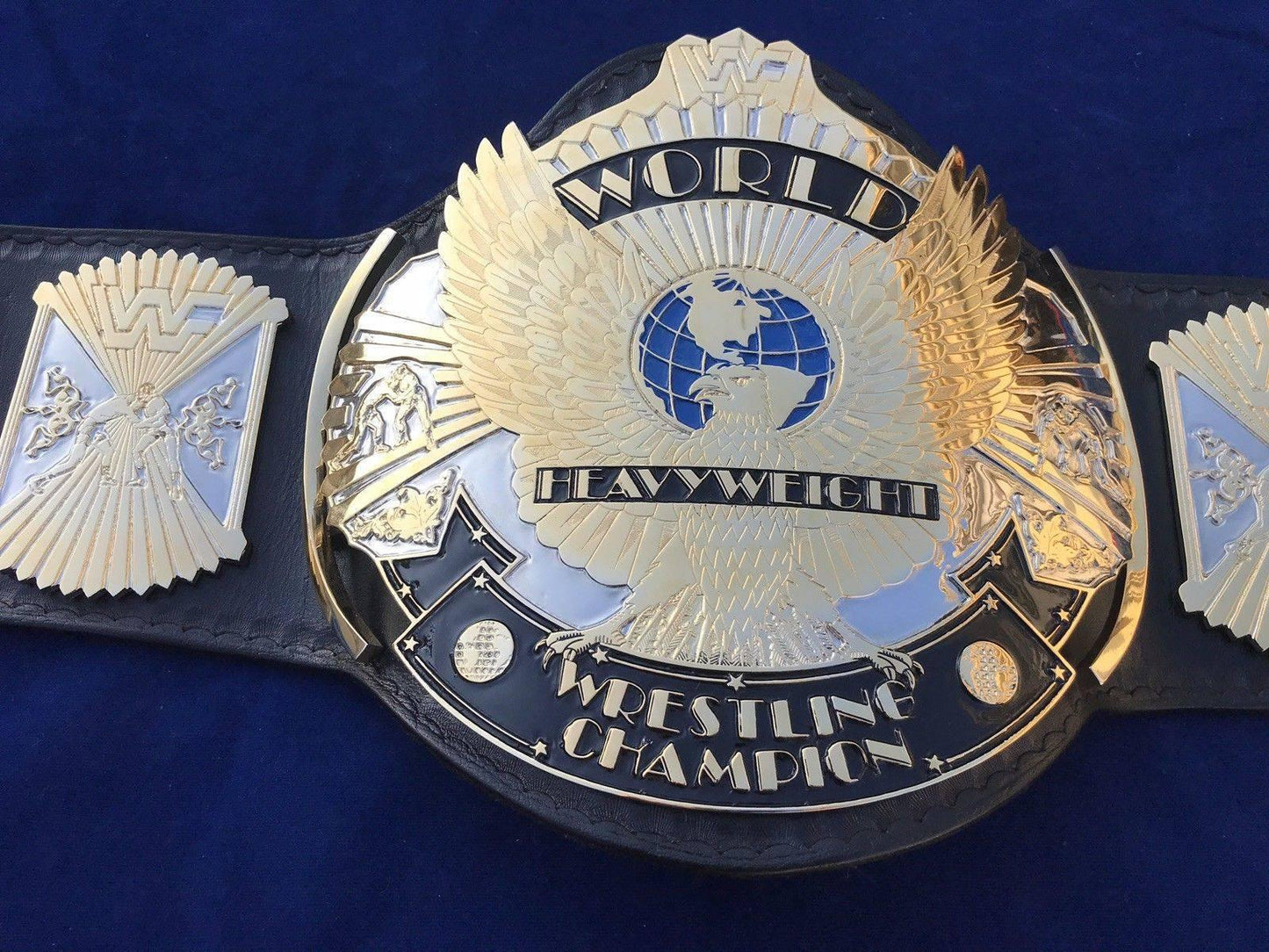 WWF WINGED EAGLE DUAL PLATED 24K GOLD Zinc Championship Belt