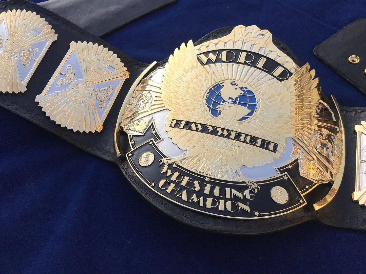 WWF WINGED EAGLE DUAL PLATED 24K GOLD Zinc Championship Belt