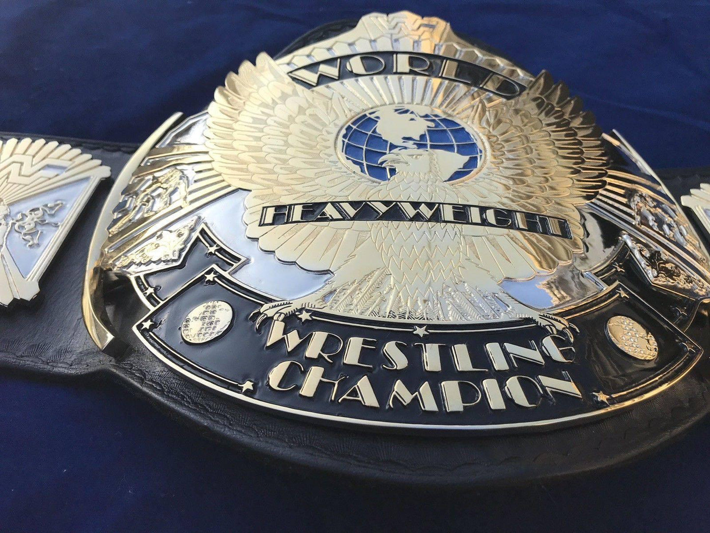 WWF WINGED EAGLE DUAL PLATED 24K GOLD Zinc Championship Belt