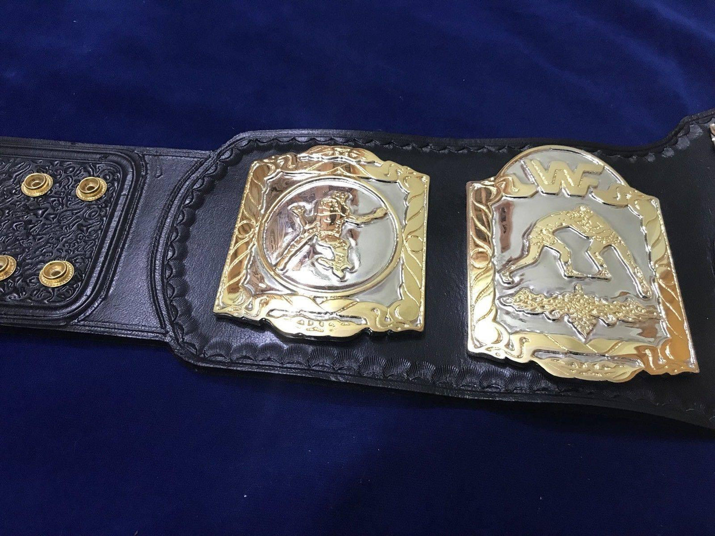 WWF WORLD TAG TEAM DUAL PLATED 24K GOLD Zinc Championship Belt