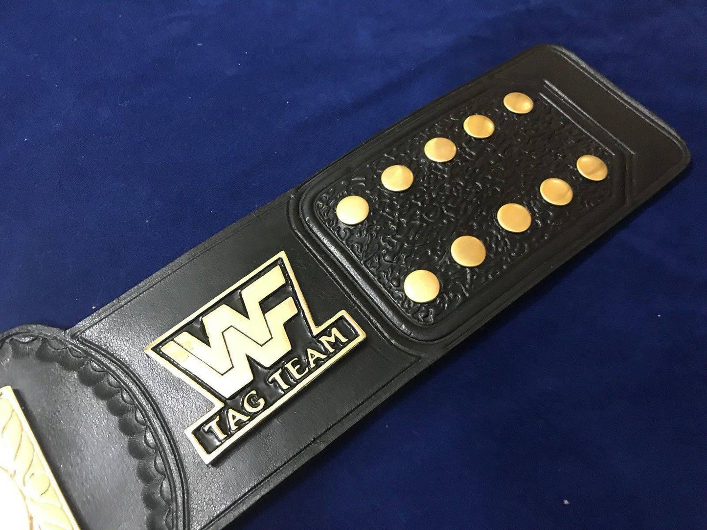 WWF WORLD TAG TEAM DUAL PLATED 24K GOLD Zinc Championship Belt