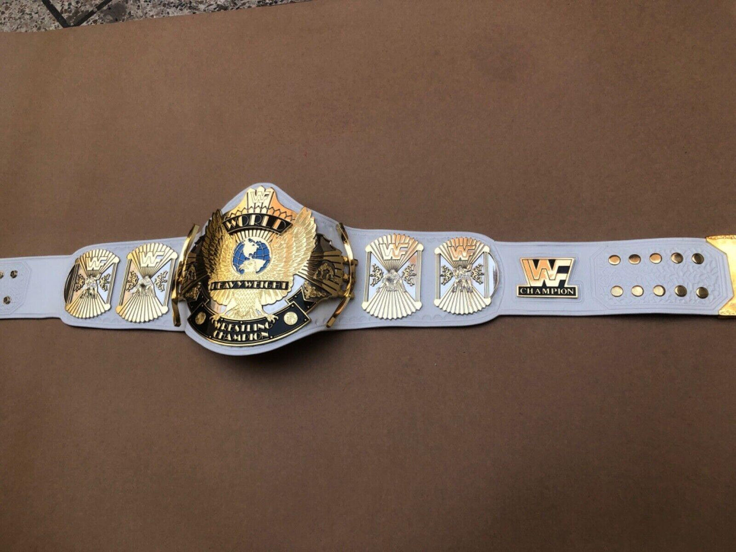 WWF WHITE WINGED EAGLE DUAL PLATED CNC HD CHAMPIONSHIP BELT