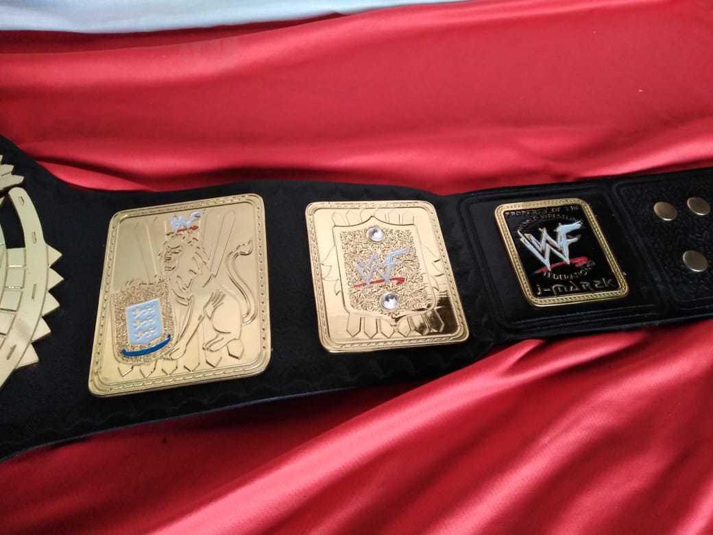 WWF BIG EAGLE SCRATCH LOGO Brass Championship Belt