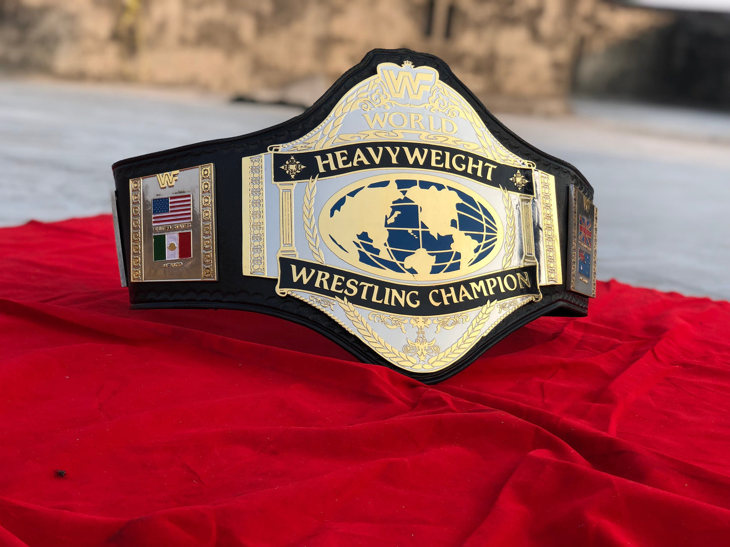 WWF HULK HOGAN 86 Brass Championship Title Belt