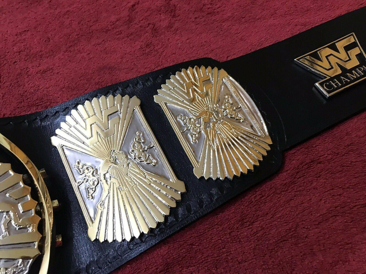 WWF WINGED EAGLE DUAL PLATED 24K GOLD Championship Title Belt