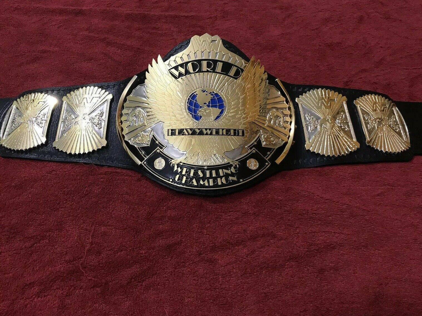 WWF WINGED EAGLE DUAL PLATED 24K GOLD Championship Title Belt