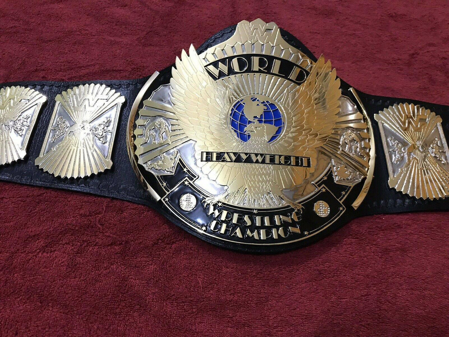 WWF WINGED EAGLE DUAL PLATED 24K GOLD Championship Title Belt