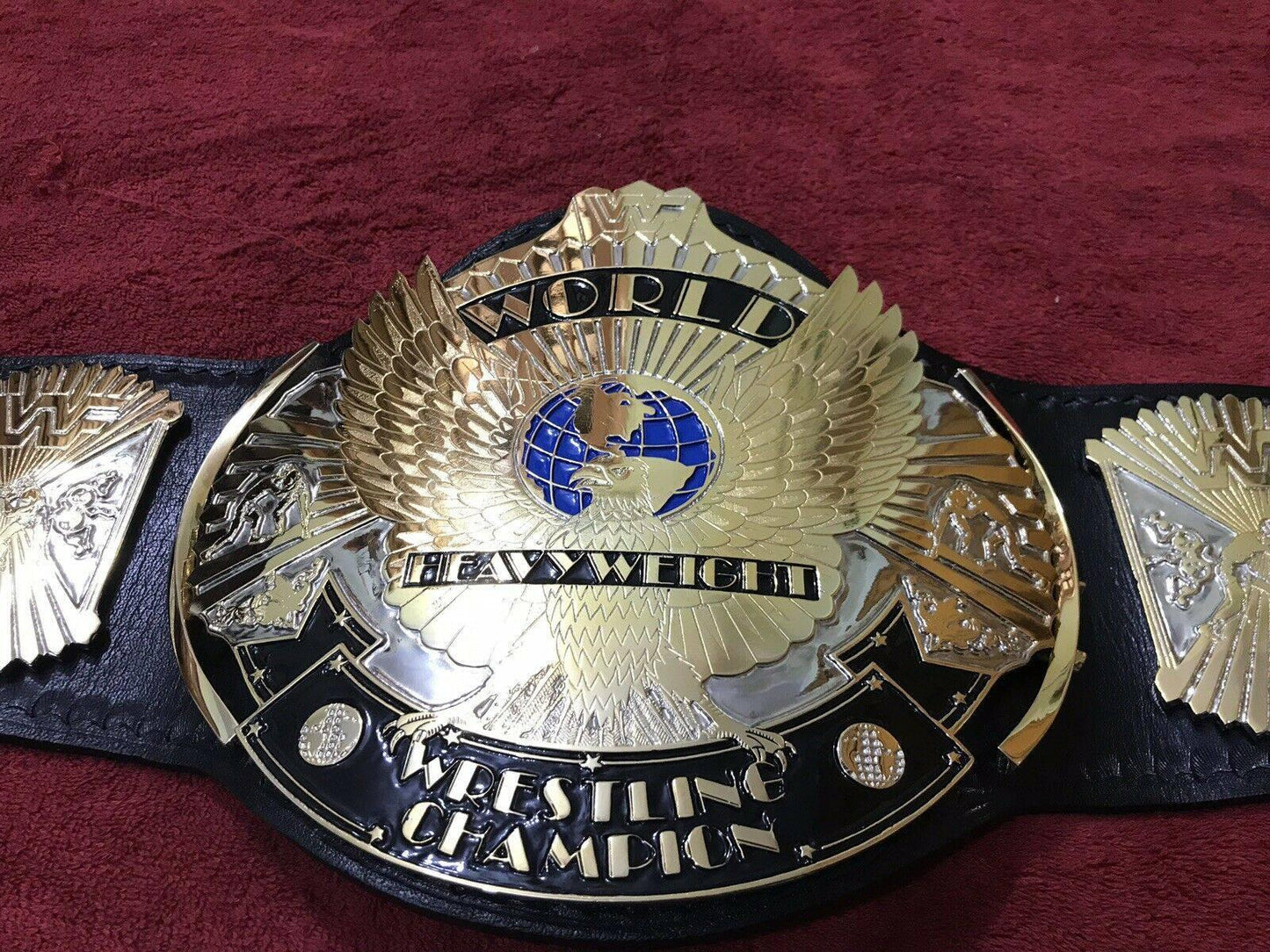 WWF WINGED EAGLE DUAL PLATED 24K GOLD Championship Title Belt