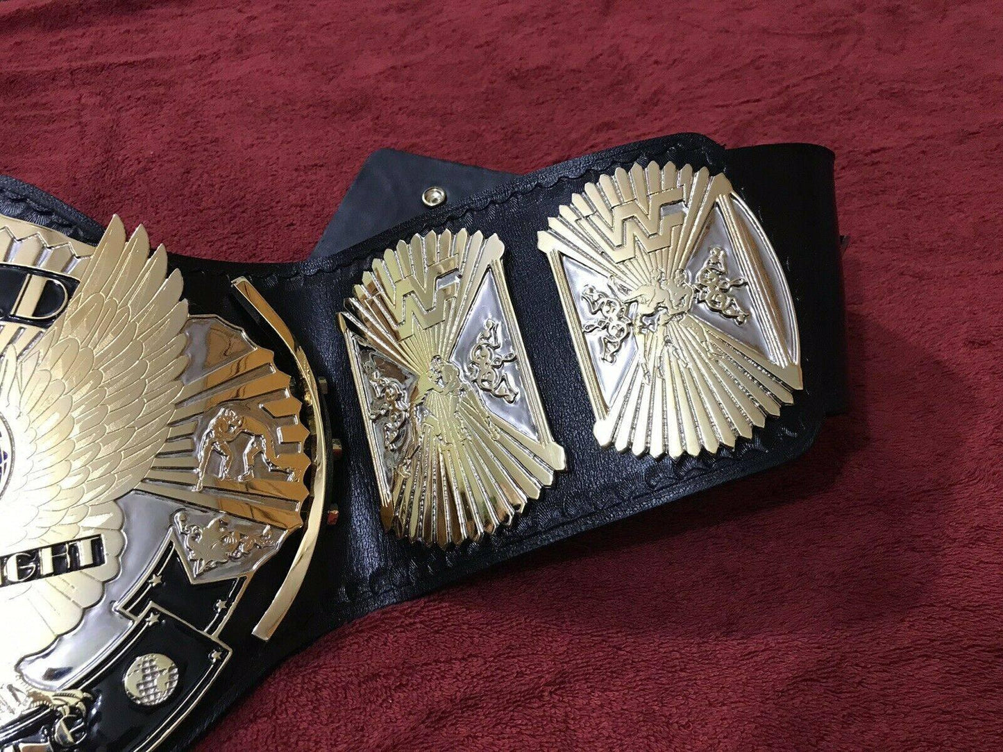 WWF WINGED EAGLE DUAL PLATED 24K GOLD Championship Title Belt