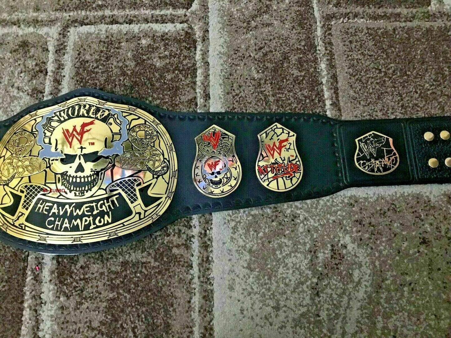 WWE Smoking Skull Brass Championship Belt