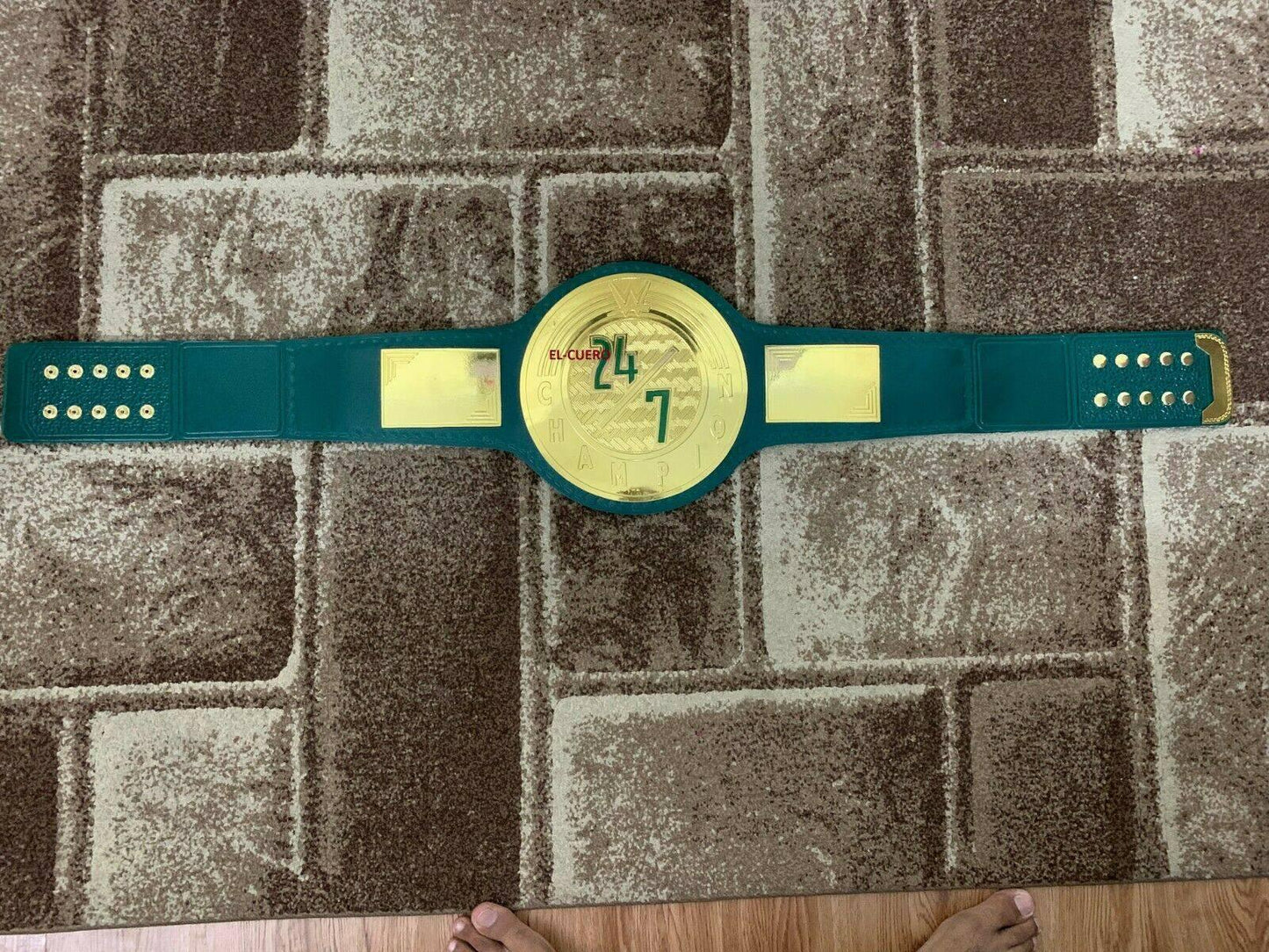 WWE 24/7 CLASSIC Brass Championship Belt