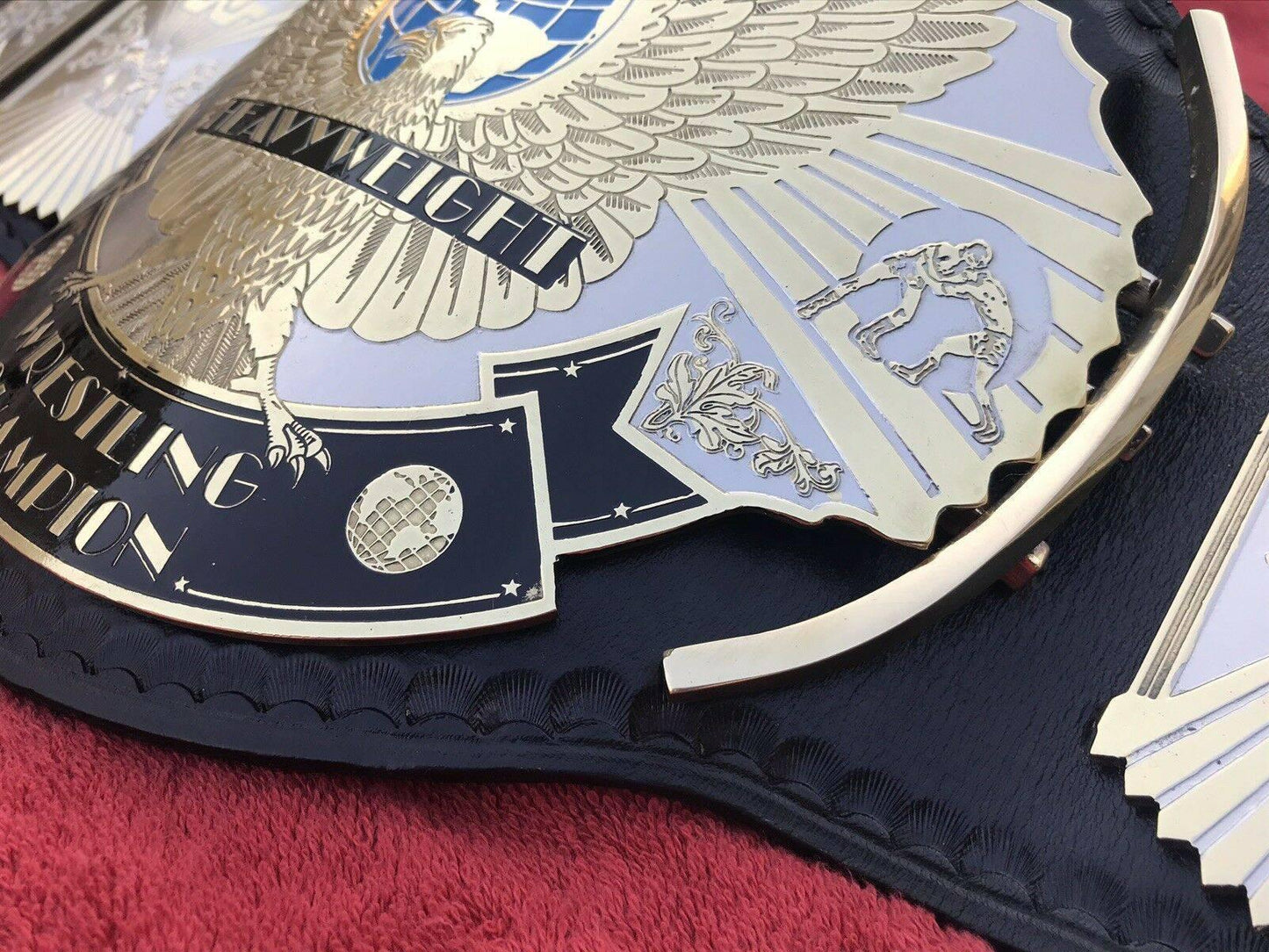 WWF WINGED EAGLE DUAL PLATED Brass Championship Title Belt