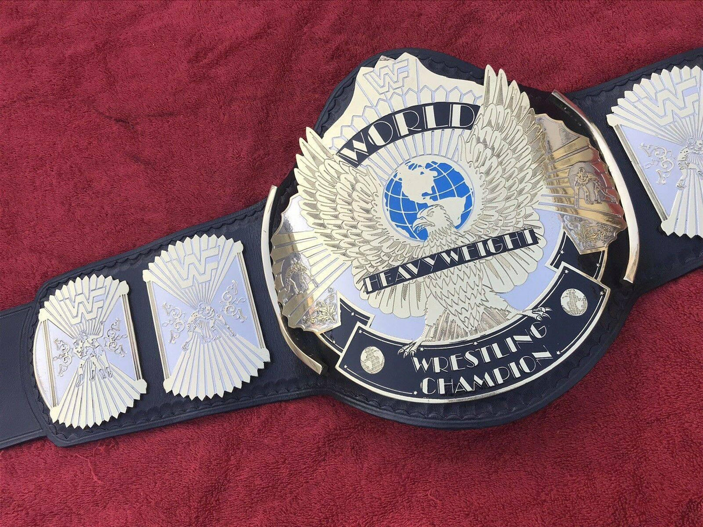 WWF WINGED EAGLE DUAL PLATED Brass Championship Title Belt