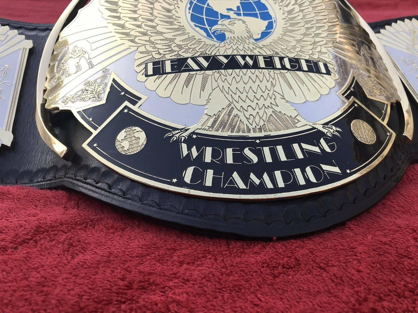 WWF WINGED EAGLE DUAL PLATED Brass Championship Title Belt