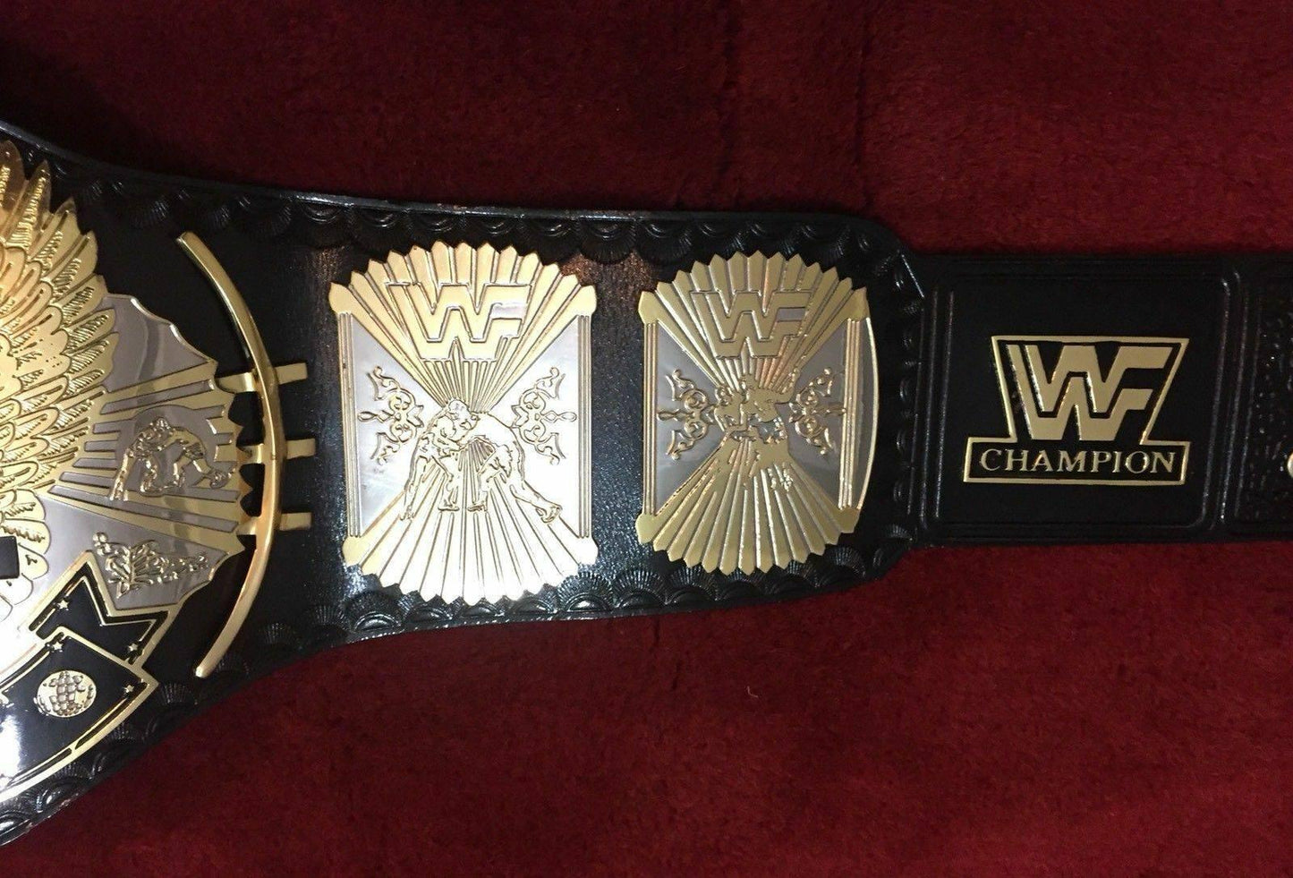 WWF WINGED EAGLE DUAL PLATED Brass Championship Belt